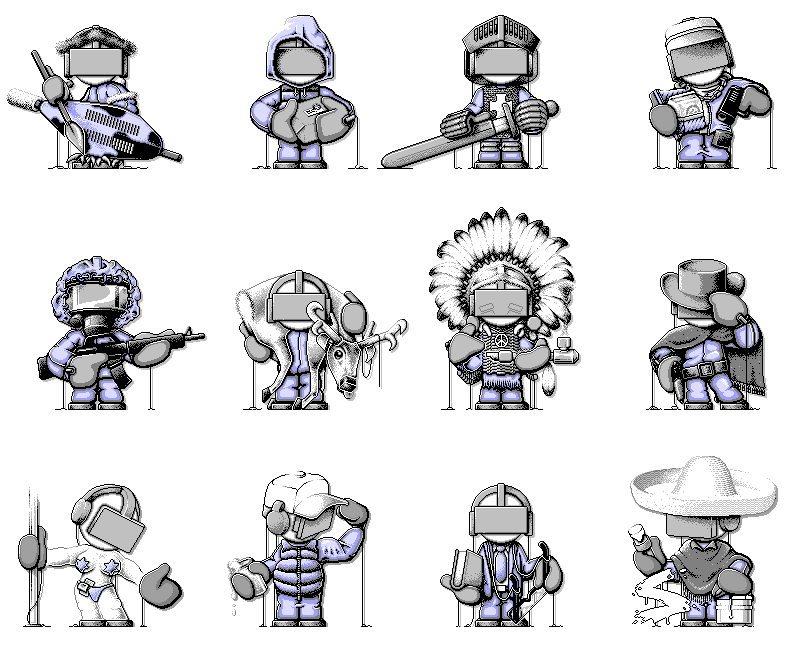 pixel art characters