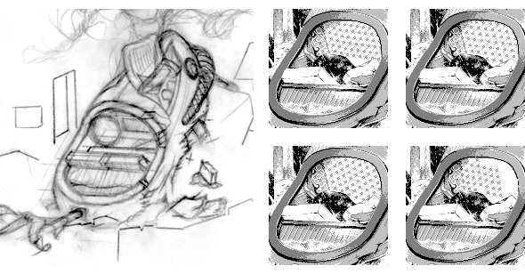 sketch and work in progress pixel art of the wooden shoe ship
