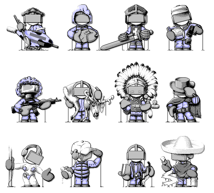 pixel art characters